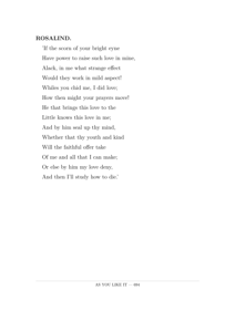 If the Scorn of Your Bright Eyne